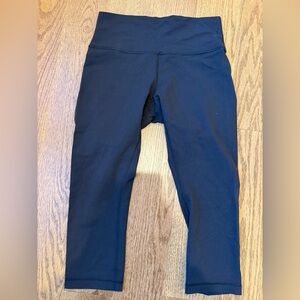 Lululemon Wunder Under Cropped Black Leggings